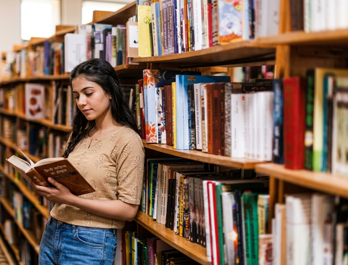 Reading library at Ananta Vilasa Dholera