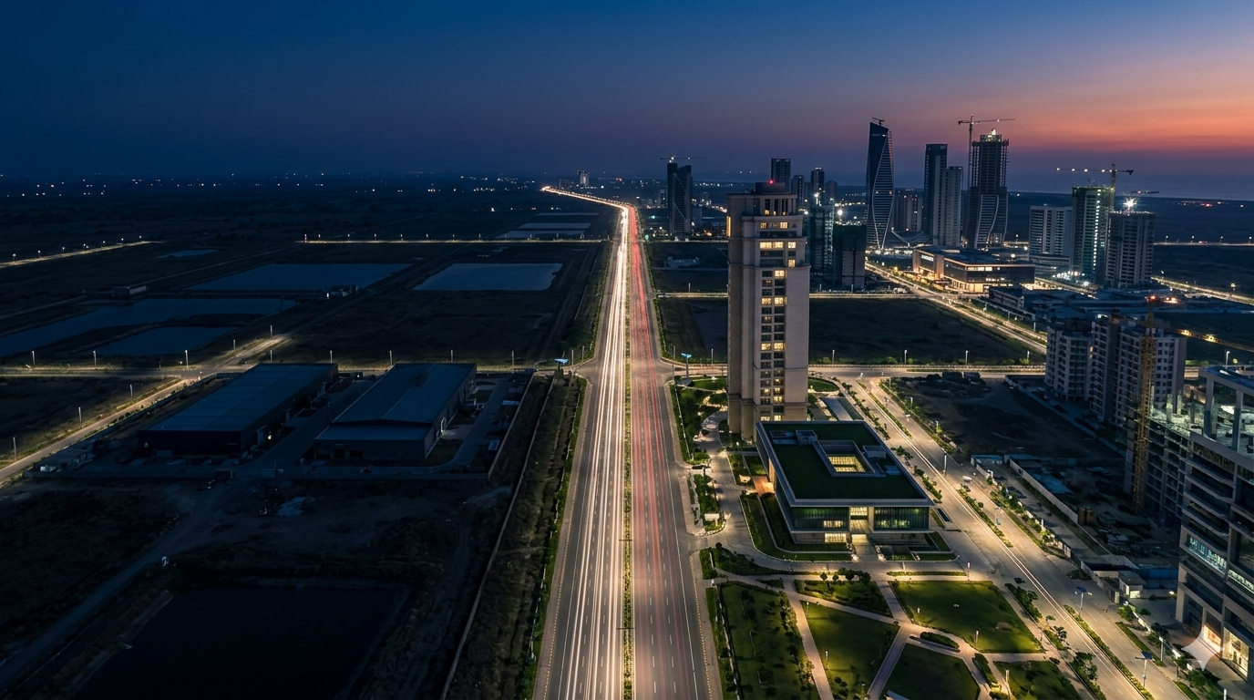 Dholera Smart City aerial view