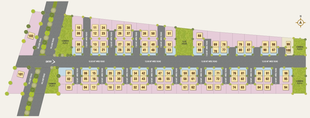 Antriksh plot layout map