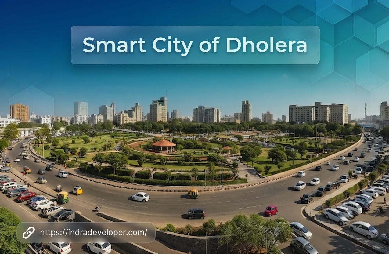 Real estate agent in Dholera SIR guiding investors through plot selection in India's first Greenfield Smart City